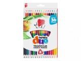 Set 18 creioane colorate cu capat dublu, 36 culori