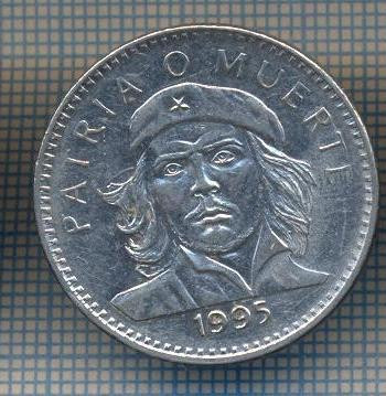 AX 1089 MONEDA - CUBA - 3 PESOS -CHE GUEVARA -ANUL 1995 -STAREA CARE SE VEDE foto