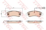 Set placute frana,frana disc PEUGEOT BOXER platou / sasiu (2006 - 2016) TRW GDB2068