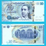 Tunisia (pick 96) 10 Dinars 2013 UNC serie: 2474014; Aboul Chebbi