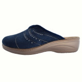 Papuci de casa dama, din textil, marca Inblu, LY59-004BLU-42-89, bleumarin