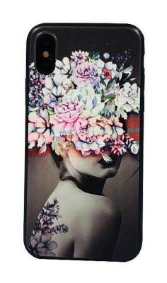 Toc TPU+PC UV Print 3D Apple iPhone X / XS Lady foto