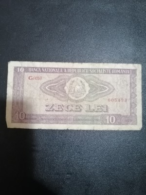 Bancnota 10 Lei - 1966 foto