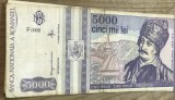 BNKRO001 Romania bancnota 5000 lei 1993