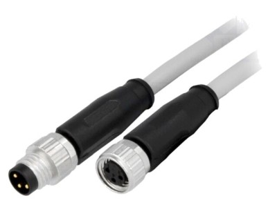 Cablu HARTING pentru senzori automatizări 3 pini 10m PVC cu mufă M8 foto
