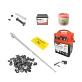 Kit gard electric 1000 m, 1 Joule, cu baterie 9V 90Ah Breckner Germany