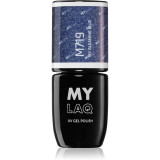 Cumpara ieftin MYLAQ UV Gel Polish lac de unghii sub forma de gel culoare My Gleaming Blue 5 ml