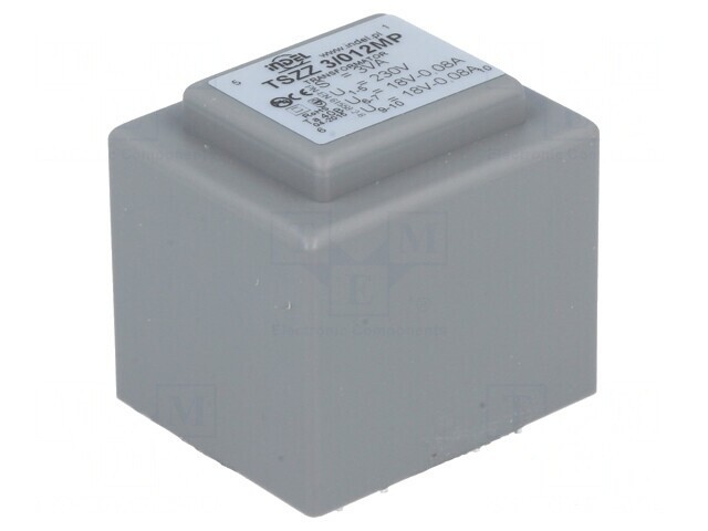 Transformator &icirc;ncapsulat 3VA 230V 18V 80mA PCB