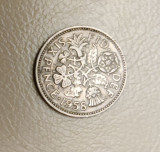 UK / Marea Britanie - 6 pence (1958) Queen Elizabeth II - monedă s157