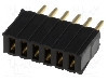 Conector 6 pini, seria {{Serie conector}}, pas pini 1.27mm, CONNFLY - DS1065-07-1*6S8BV foto