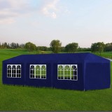 VidaXL Cort de petrecere, albastru, 3 x 9 m