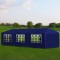 Gossi cort de petrecere, albastru, 3 x 9 m