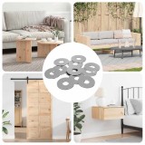 vidaXL &Icirc;mbinări 12 pcs Argintiu 18 x 18 x 1,2 mm Fier 864455