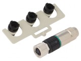 Conector M8 Mamă 3PIN pe Cablu Slimline 4A IP67