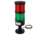 Coloană de semnalizare LED roșu/verde 24VDC