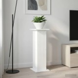 vidaXL Suport pentru plante Alb 30,5 x 30 x 80,5 cm Lemn prelucrat 899762