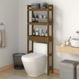 vidaXL Raft de toaletă, maro miere, 63x26x171 cm, lemn masiv de pin