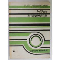 INITIERE IN ERGONOMIE de GH. RANGU ...A. TABACHIU , 1984 , DEDICATIE *