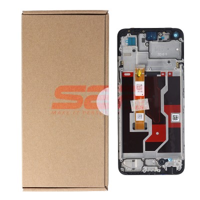 LCD+Touchscreen cu Rama OPPO A96 BLACK Original Service Pack foto
