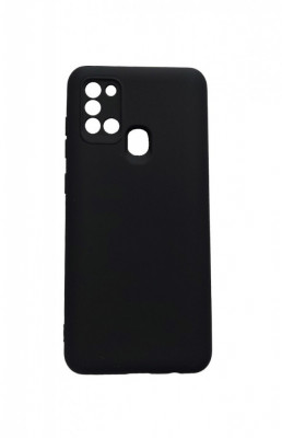 Husa telefon compatibila cu Samsung Galaxy A21s, Negru, Cu interior de catifea, 225HT foto