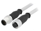 Cablu senzori/automatizări M12-M12 2m 8 PIN