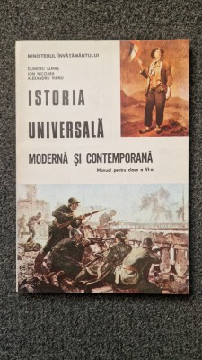 ISTORIA UNIVERSALA MODERNA SI CONTEMPORANA Manual clasa a VI-a - Almas, Nicoara foto