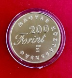 Moneda Ungaria 200 Forinti an 2001