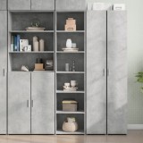 VidaXL Dulap &icirc;nalt, gri beton, 45x41x185 cm, lemn prelucrat