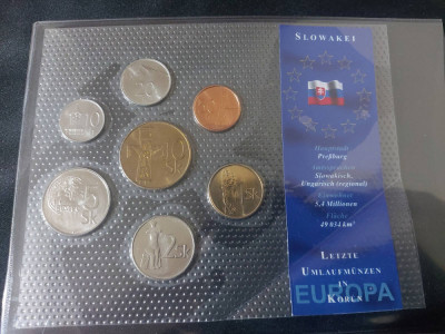 Seria completata monede - Slovakia 1995-2003 foto