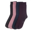 șosete Femei, 4 Perechi, Multicolor, Compoziție 78% Bumbac, 20% Nailon, 2% Elastan, Oem