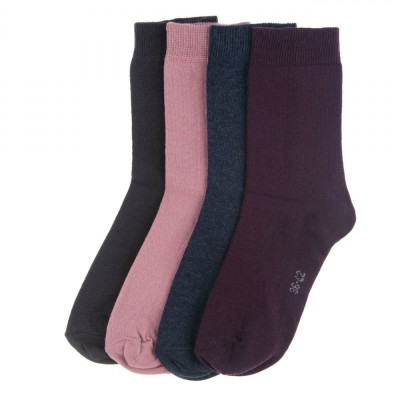 șosete Femei, 4 Perechi, Multicolor, Compoziție 78% Bumbac, 20% Nailon, 2% Elastan foto