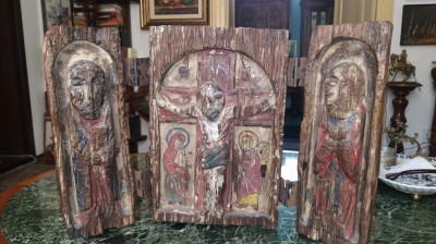 TRIPTIC, se mai numeste RETABLU, ALTAR ZBURATOR sau GRUPUL DEISIS. foto