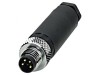 Conector M8 Tată 4 Pin Drept pe Cablu 4A 30V