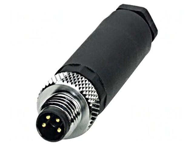 Conector M8 Tată 4 Pin Drept pe Cablu 4A 30V