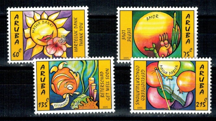Aruba 2005 - Greeting Stamps, serie neuzata