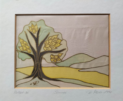 R. Maier-&amp;quot;Sommer&amp;quot;, Vaillant-Art (1991), artă pe mătase foto