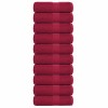 VidaXL Prosoape pentru oaspeți 10 buc Bordeaux 360 g/m&sup2; 100% bumbac