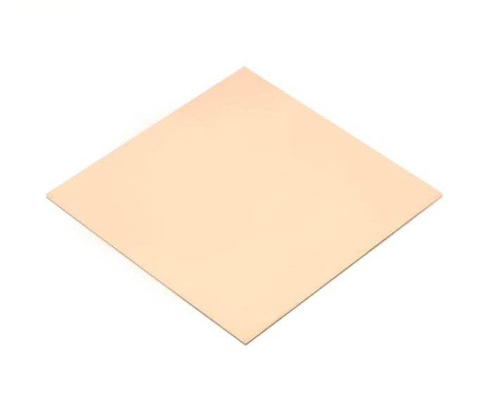 Placa PCB goala 10x10 cm double sided, fibra sticla FR4, strat cupru, grosime 1.5mm, electronica DIY