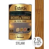 Lac pentru lemn ESTETIK DECKING&amp;TERRACE 2.5L STEJAR podele si terase