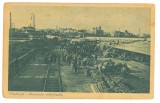 5700 - CONSTANTA, harbor, railway, Romania - old postcard - unused
