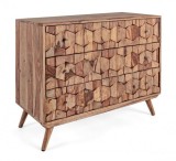 Comoda lemn maro 3 sertare Kant 87.5x40x77 cm