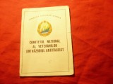 Legitimatie Comitetul National al Veteranilor din Razboiul Antifascist 1964