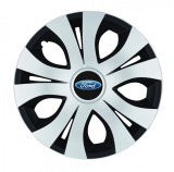 Cumpara ieftin Set 4 Capace Roti Top Gri-Negru R16, Compatibil Cu Ford, Autohelix MSA