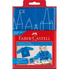 Sort de Pictura pentru Copii de 6-10 Ani Faber-Castell, Albastru, Marime Universala, Sortulet Pictura, Sort Pictura, Sort pentru Pictura, Sort de Copi foto