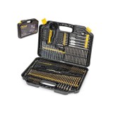 Trusa set 246 burghie si biti pentru lemn, metal, beton, Powermat