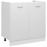 vidaXL Dulap inferior de chiuvetă, alb, 80 x 46 x 81,5 cm, PAL