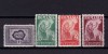 ✅RO 1930 LP 85 " Carol II Londra ", serie , MLH - urme de sarniera , doua cu poanson, Stampilat