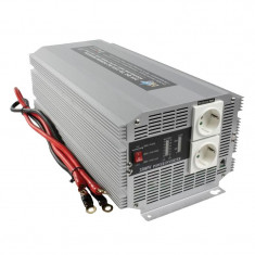 Invertor de tensiune HQ, 24V - 230V, 2500 W, 2 x Schuko foto