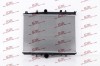 Radiator Citroen C5 00-08; Peugeot 406 99-04, motor: 1.8, 2.0, 2.0 HDI, iesire - conector rapid, 563x380x27, SRLine, Aluminiu/ Plastic brazat, 133091