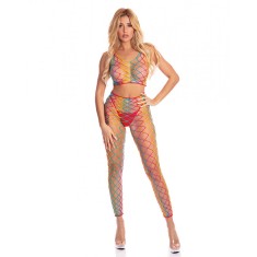 Set 2 Piese Lenjerie Bodystocking Multicolor OS